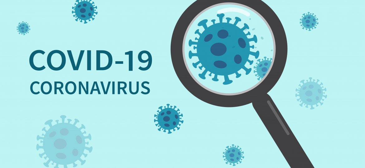 The coronavirus COVID-19 outbreak has spread from China. Coronavirus cell. Vector illustration